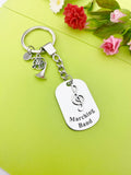 Marching Band French Horn Keychain, Best Christmas Gift for School Marching Band, Personalized Customized Jewelry, D338