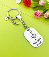 Trumpet Keychain, Music Instrument, Best Christmas Gift for School Marching Band, Personalized Customized Jewelry, D341