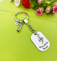 Cornet Keychain, Music Instrument, Best Christmas Gift for School Marching Band, Personalized Customized Jewelry, D343