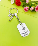 Cornet Keychain, Music Instrument, Best Christmas Gift for School Marching Band, Personalized Customized Jewelry, D343