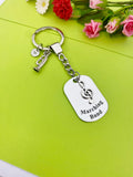 Cornet Keychain, Music Instrument, Best Christmas Gift for School Marching Band, Personalized Customized Jewelry, D343