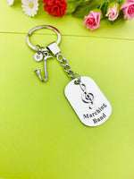 Bass Clarinet Keychain, Music Instrument Bass Clarinet Personalized Customized Jewelry, D344