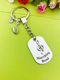 Best Christmas Gift for School Marching Band, Saxophone Keychain, Music Instrument Sax, Personalized Customized Jewelry, D345