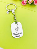 Best Christmas Gift for School Marching Band, Marching Band Keychain, Music Note Personalized Customized Jewelry, D347