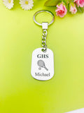 Best Christmas Gift for School Tennis Team, Tennis Keychain, Sport Option, Tennis Gifts, D456