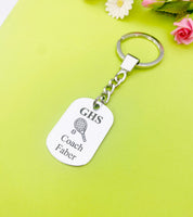 Best Christmas Gift for School Tennis Coach, Tennis Coch Keychain, Sport Option, Coach Gift, D456A