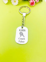 Best Christmas Gift for School Tennis Coach, Tennis Coch Keychain, Sport Option, Coach Gift, D456A