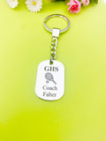 Best Christmas Gift for School Tennis Coach, Tennis Coch Keychain, Sport Option, Coach Gift, D456A