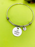 Silver No Matter When Bracelet Personalized Customized Monogram Jewelry, D357