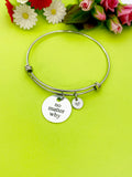 Silver No Matter Why Bracelet Personalized Customized Monogram Jewelry, D359