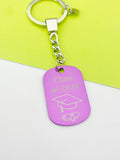 Class of 2023 Graduation Keychain Personalized Customized Monogram Jewelry, D367