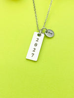 Anniversary Gift Necklace Personalized Customized Monogram Jewelry, D368
