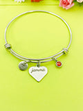 Stainless Steel Heart Jamma Bracelet, Best Jamma Jewelry, Best Christmas Gift for Jamma, D369