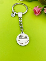 Lunch Lady Keychain Personalized Customized Monogram Jewelry, D133A