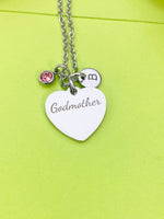 Best Christmas Gift for Godmother, Godmother Necklace, Godmother Jewelry, Personalized Customized Monogram Jewelry D331