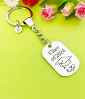 Class of 2024 Keychain, Best Graduation Gift for College, High School, Elementary School, Senior Graduation, Personalized D337