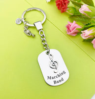 Trumpet Keychain, Music Instrument, Best Christmas Gift for School Marching Band, Personalized Customized Jewelry, D341