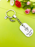 Trumpet Keychain, Music Instrument, Best Christmas Gift for School Marching Band, Personalized Customized Jewelry, D341