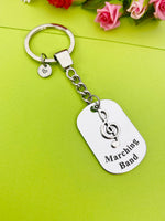 Best Christmas Gift for School Marching Band, Marching Band Keychain, Music Note Personalized Customized Jewelry, D347