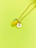Gold Mangoes Charm Necklace Yellow, Best Seller Christmas Gifts for Granddaughter, N5393