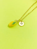 Gold Mangoes Charm Necklace Yellow, Best Seller Christmas Gifts for Granddaughter, N5393