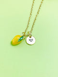 Gold Mangoes Charm Necklace Yellow, Best Seller Christmas Gifts for Granddaughter, N5393