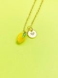 Gold Mangoes Charm Necklace Yellow, Best Seller Christmas Gifts for Granddaughter, N5393