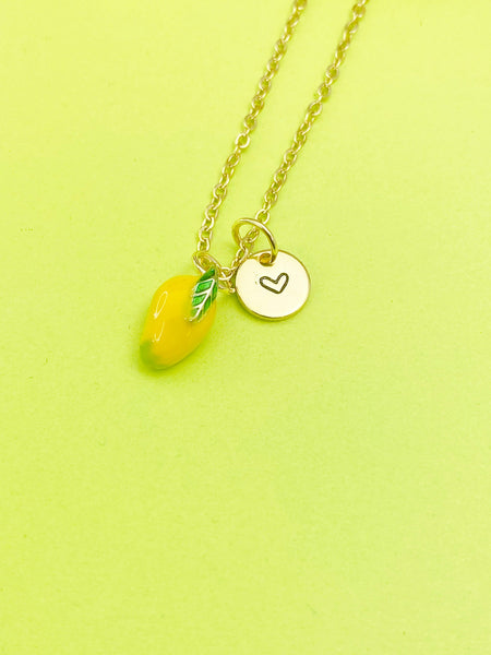 Gold Mangoes Charm Necklace Yellow, Best Seller Christmas Gifts for Granddaughter, N5393