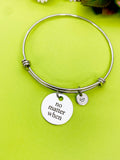 Silver No Matter When Bracelet Personalized Customized Monogram Jewelry, D357