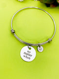 Silver No Matter When Bracelet Personalized Customized Monogram Jewelry, D357