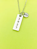 Anniversary Gift Necklace Personalized Customized Monogram Jewelry, D368