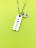 Anniversary Gift Necklace Personalized Customized Monogram Jewelry, D368