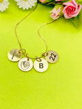 Gold or Silver Baseball Necklace Personalized Customized Monogram Made to Order Jewelry, D381