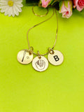 Gold or Silver Baseball Necklace Personalized Customized Monogram Made to Order Jewelry, D382