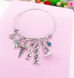 Silver Neurologist Charm Bracelet Gifts Personalized Customized Monogram Made to Order Jewelry, N5430