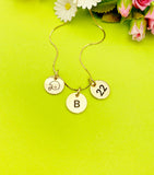 Gold or Silver Football Necklace Personalized Customized Monogram Made to Order Jewelry, D373
