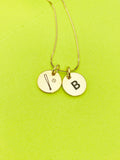 Gold or Silver Baseball Necklace Personalized Customized Monogram Made to Order Jewelry, D380