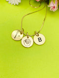 Gold or Silver Baseball Necklace Personalized Customized Monogram Made to Order Jewelry, D382