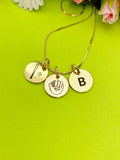 Gold or Silver Baseball Necklace Personalized Customized Monogram Made to Order Jewelry, D382