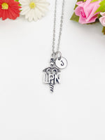 Silver Licensed Practical Nurse LPN Charm Necklace Personalized Customized Monogram Made to Order Jewelry, N1876B