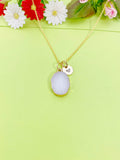 Gold Natural Quartz Charm Necklace, N5363