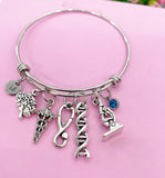 Silver Neurologist Charm Bracelet Gifts Personalized Customized Monogram Made to Order Jewelry, N5430