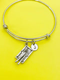 Silver Billiards Pool Table Snooker Charm Bracelet Gifts Ideas Personalized Customized Monogram Made to Order Jewelry, N5456