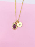 Pomegranate Charm Gold Necklace, N3799N