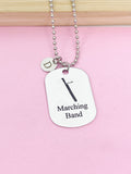 Silver Marching Band Bassoon Charm Necklace or Keychain Gifts Ideas Personalized Customized Made to Order Jewelry, D405