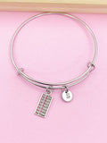 Silver Abacus Bookkeeping Charm Bracelet Gifts Ideas Personalized Customized Monogram Made to Order Jewelry, N1500
