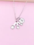 Silver Baker Measuring Spoon Charm Necklace Gift Ideas Personalized Customized Monogram Made to Order Jewelry, N103