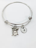 Silver Drum Set Bracelet Personalized Customized Monogram Made to Order Jewelry, N4787A