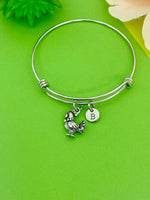 Silver Chicken Rooster Charm Bracelet, N554D