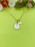 Gold Quartz Charm Necklace, N5448